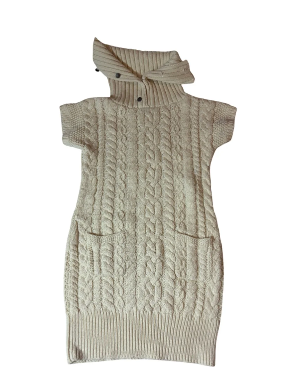 Ralph Lauren Girls Cable Knit Sweater Dress Preppy Ski Lodge XL 12-14